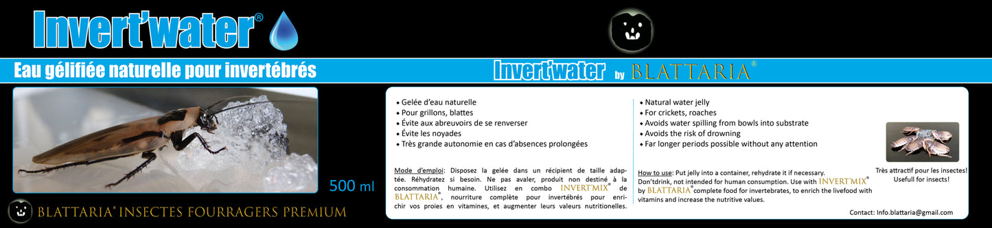 Eau gélifiée 500ml pour insectes