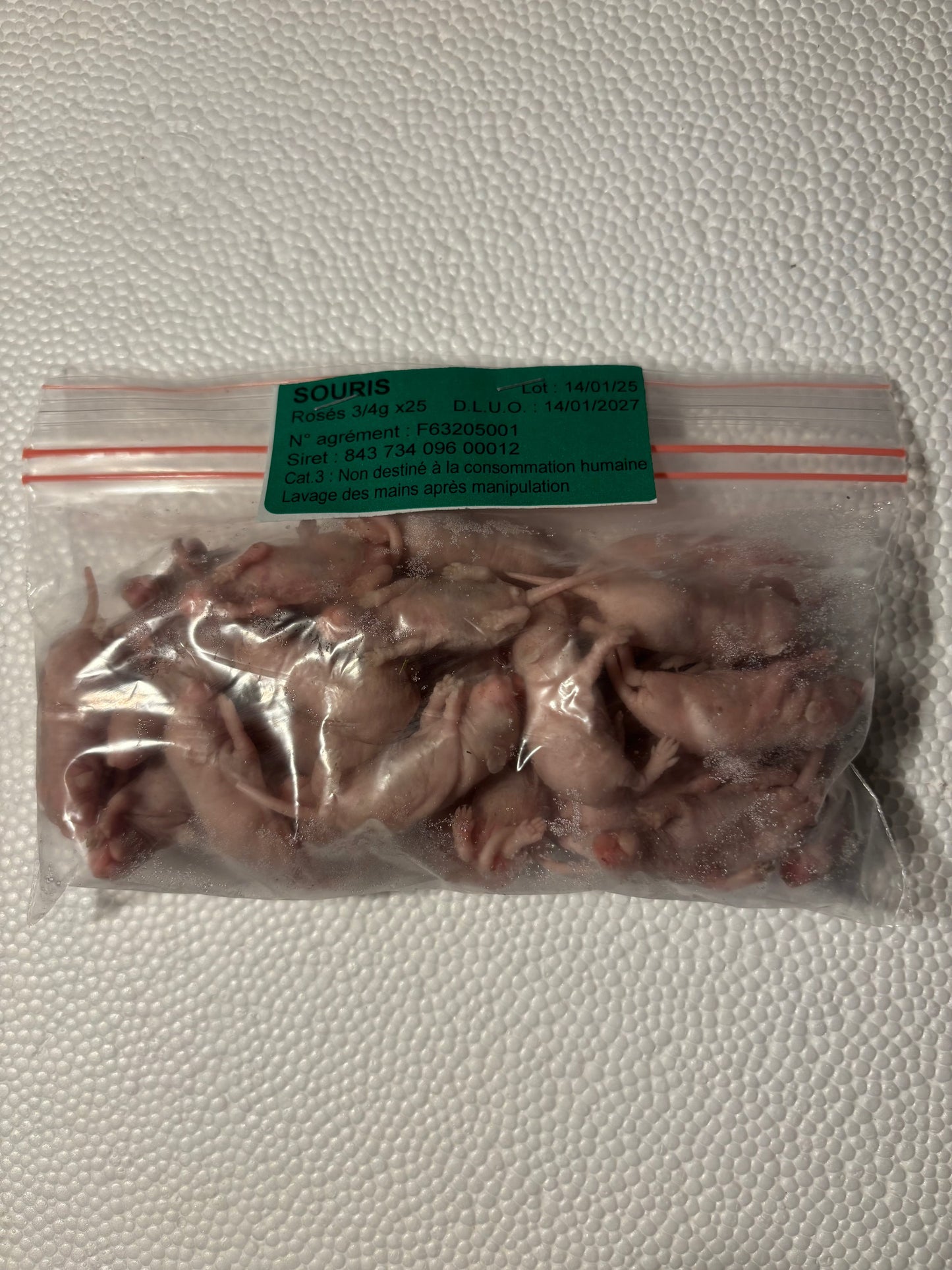 Rosés souris 3-4g X 25