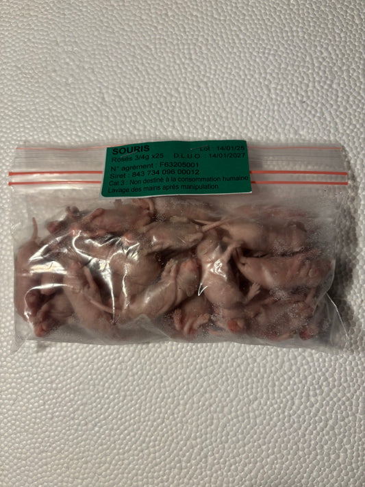 Rosés souris 3-4g X 25
